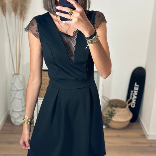 ROBE NOIRE LOUISE - La Petite Somptueuse