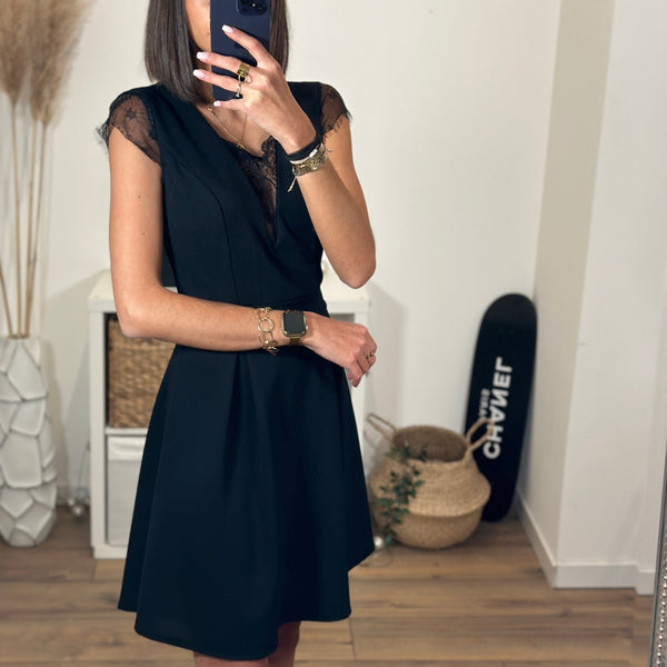 ROBE NOIRE LOUISE - La Petite Somptueuse