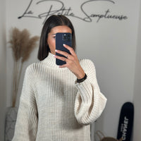 ROBE PULL BEIGE ABBY - La Petite Somptueuse