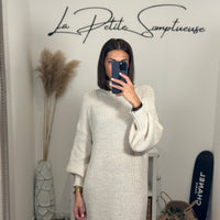 ROBE PULL BEIGE ABBY - La Petite Somptueuse
