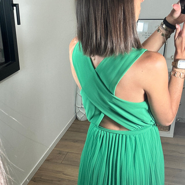 ROBE VERTE JENNA - La Petite Somptueuse