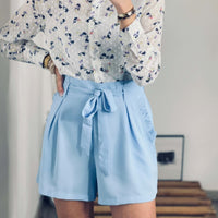 SHORT BLEU AVA - La Petite Somptueuse