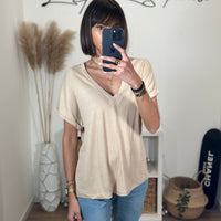 T-SHIRT BEIGE NAEL - La Petite Somptueuse