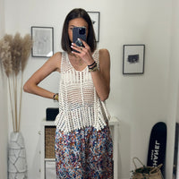 TOP ECRU LORIS - La Petite Somptueuse