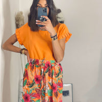 TOP ORANGE RANIA - La Petite Somptueuse